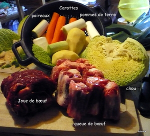 recette - Joue et queue de boeuf en pot- au-feu 