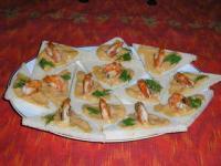 recette - Toasts aux gambas