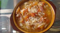 Soupe arabe à l'agneau et aux tomates