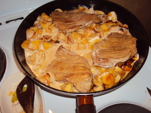 recette - Escalope de veau normande