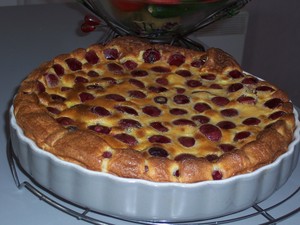 recette - Clafoutis cerise et beurre salé