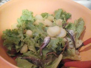 recette - Salade aux anchois de Collioure
