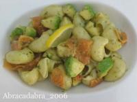 recette - Salade de pâtes à l'avocat et au saumon fumé