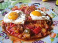 recette - Ratatouille aux oeufs