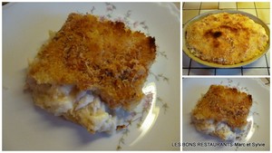 recette - Filets de cabillaud sauce Mornay en gratin