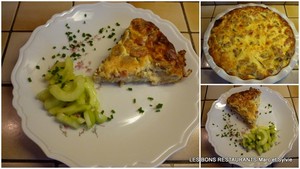 recette - Quiche sans pâte aux lardons et aux champignons