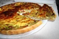 recette - Quiche de courgettes et petits lardons