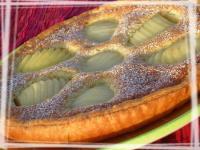 recette - Tarte aux poires à la crème d'amandes et aux spéculos