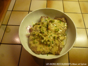 recette - Echine de porc à la dijonnaise