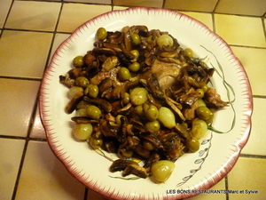 recette - Poulet au citron et olives vertes