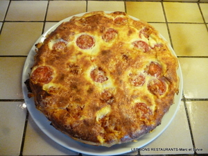 recette - Quiche au surimi et aux tomates cerises