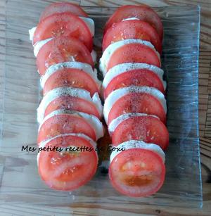 recette - Assiette de tomate-mozzarella