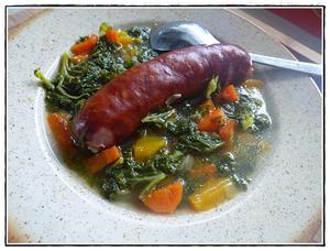 recette - Soupe au chou kale et butternut