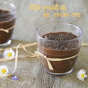 Crème de cacao crue façon chia pudding
