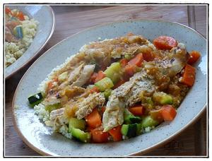 recette - Couscous rapide au poulet version avec Thermomix