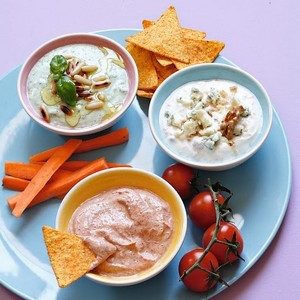 Dips de fromages blancs salés