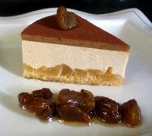 recette - Entremet poires, marrons et caramel