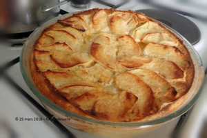recette - Flan aux pommes léger et moelleux
