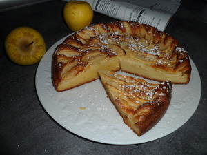 recette - Gâteau au yaourt et aux pommes