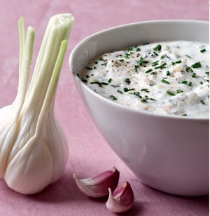 recette - Fromage blanc ail et ciboulette