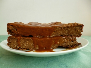 recette - Gâteau hyperproteiné vegan chocolat chicorée caramel
