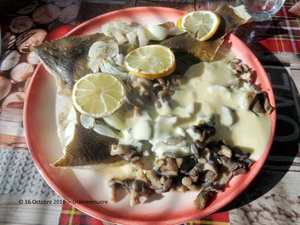 recette - Carrelet aux pleurotes