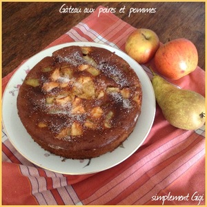 Gâteau aux poires et pommes