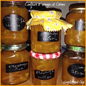 Confiture d'oranges et de citrons