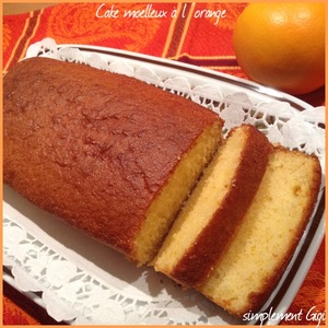 Cake moelleux à l'orange 