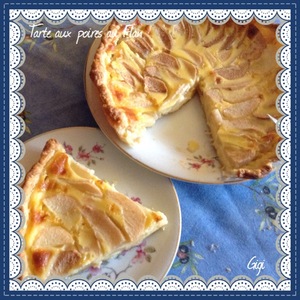 recette - Tarte aux Poires au Flan