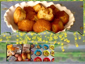 recette - Muffins aux pommes caramélisées