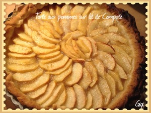 recette - Tarte aux Pommes sur Lit de Compote