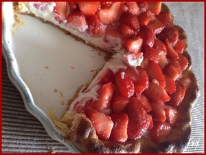 Tarte aux fraises et mascarpone