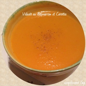 recette - Velouté de potimarron et carottes 