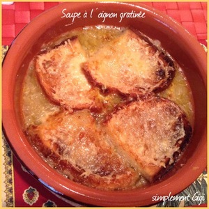 recette - Soupe à l'oignon gratinée