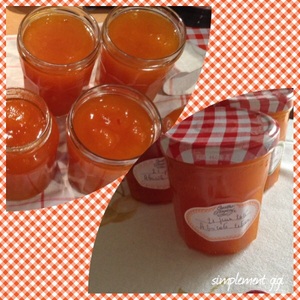 recette - Confiture d'abricots et tranches de citron