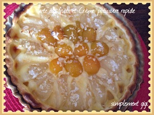 Tarte aux fruits et crème pâtissière rapide