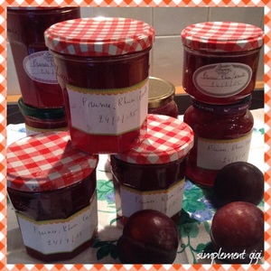 Confiture de prunes, rhum et cannelle