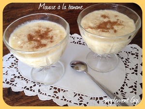 recette - Mousse à la banane