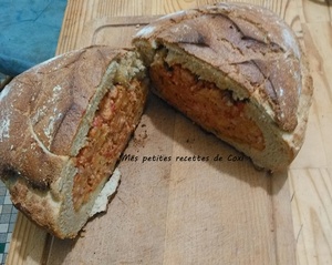 recette - Pain de campagne farci