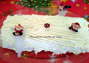 recette - Bûche de Noël à la crème d'abricot