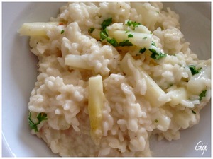 recette - Risotto aux asperges blanches