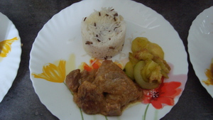 Sauté de porc au lait de coco