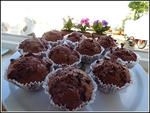 recette - Muffins aux pépites de chocolat avec ou sans thermomix