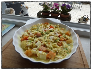 recette - Dos de cabillaud aux petits légumes au thermomix