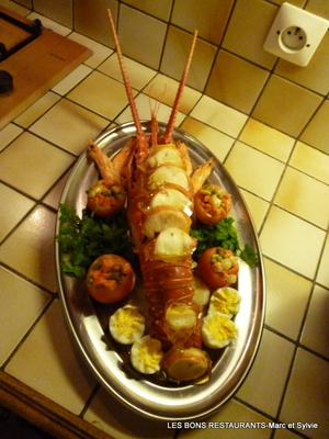 recette - Langouste en bellevue