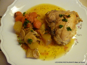 recette - Poulet sauté "Bonne Dame"