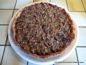 recette - Tarte crumble aux quetsches