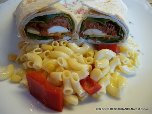 recette - Wraps au thon à la tomate