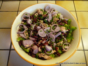 recette - Salade de haricots rouges au thon